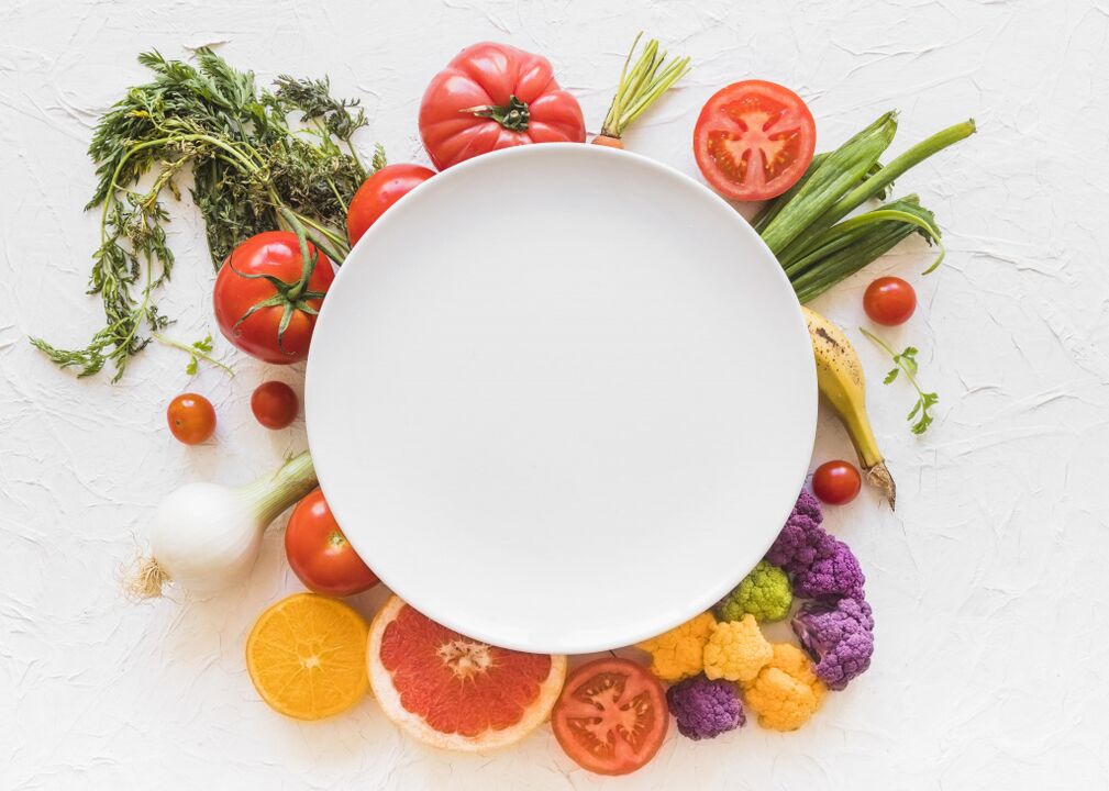 Diet with arthritis of the knee joint