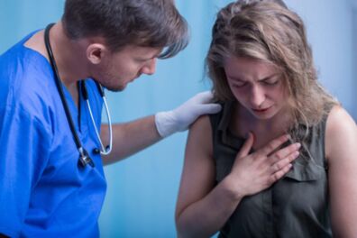 A patient complaining of severe chest discomfort